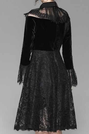 Velvet and Lace Party Dress
