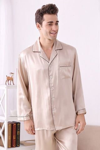 Mens Silk Pajama Set