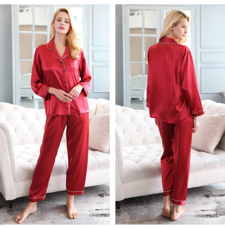 Women's Silk Pajama Set