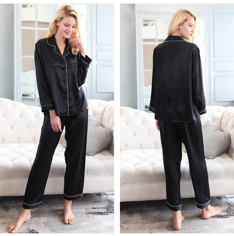 Women's Silk Pajama Set