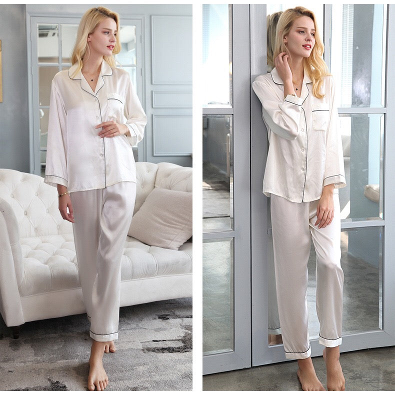Women's Silk Pajama Set