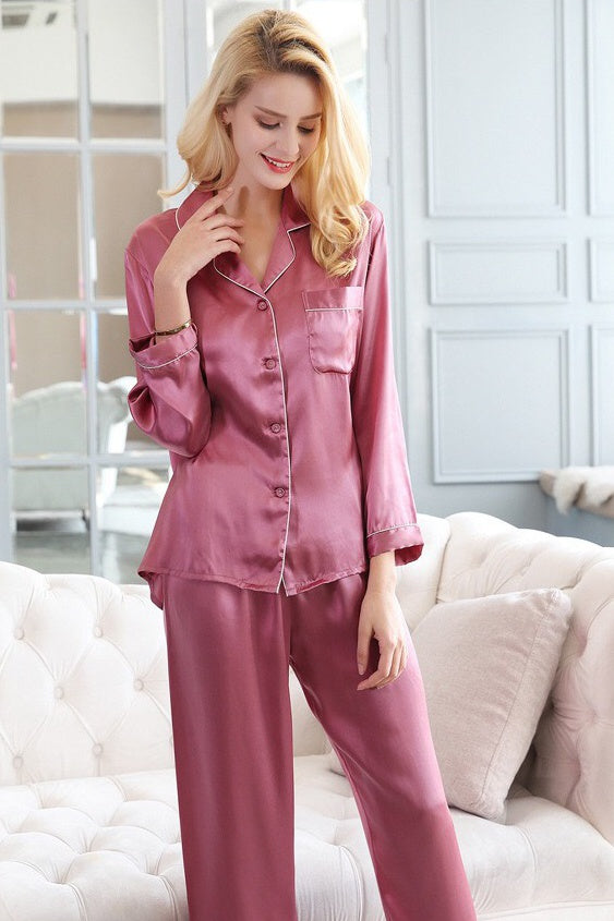 Women's Silk Pajama Set