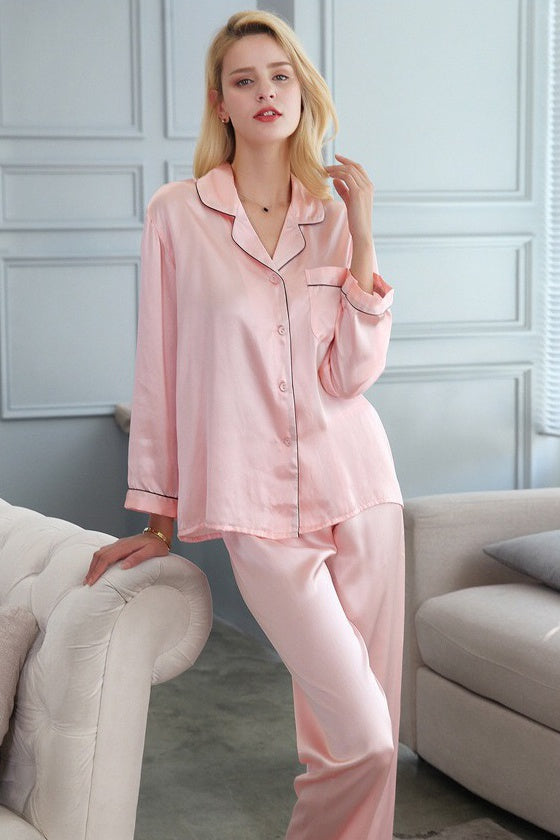 Women's Silk Pajama Set
