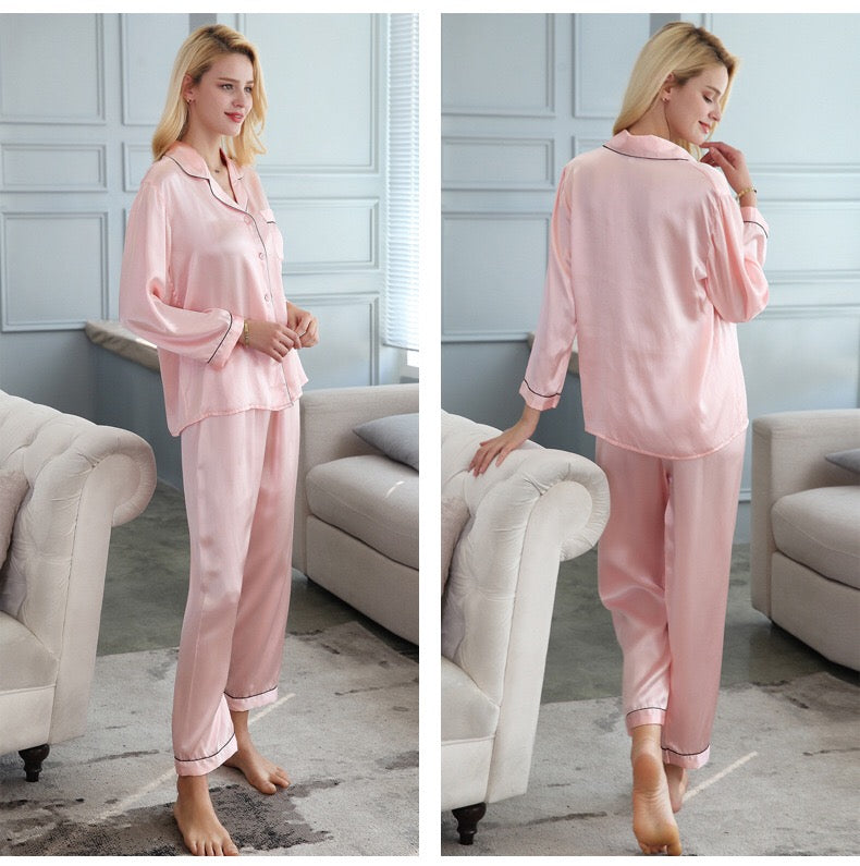 Women's Silk Pajama Set