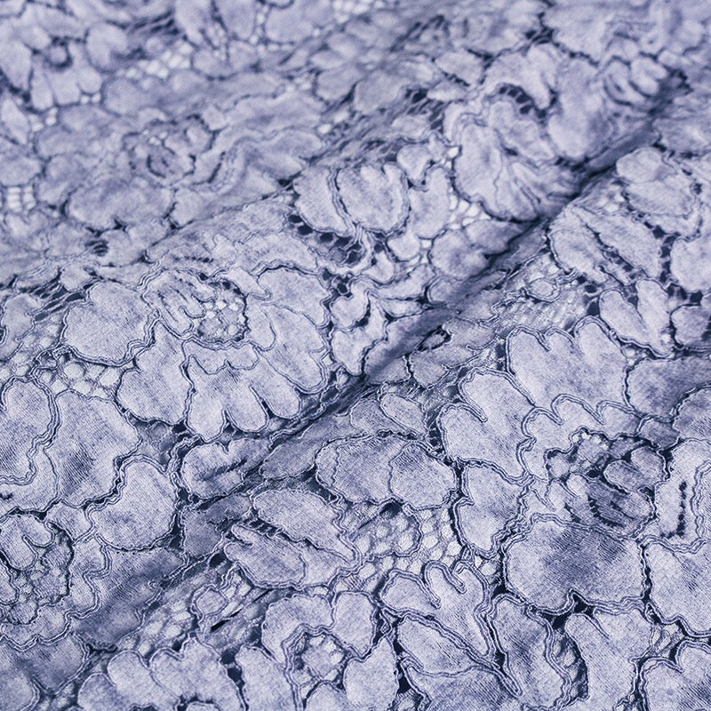 Lace Midi Dress W/ Waist Contrast