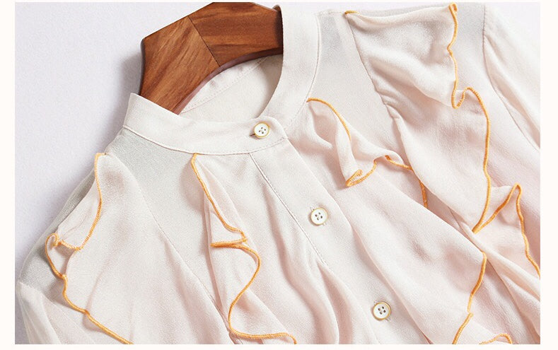 Viscose Dress W/ Ruffle Detail