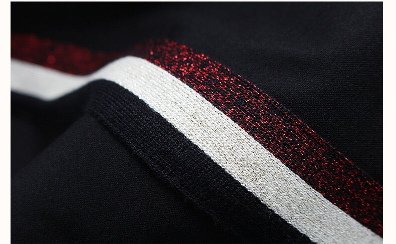 Pencil Pants W/ Stripe Contrast