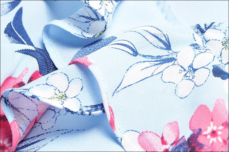 Ruffled Dress W/ Belt