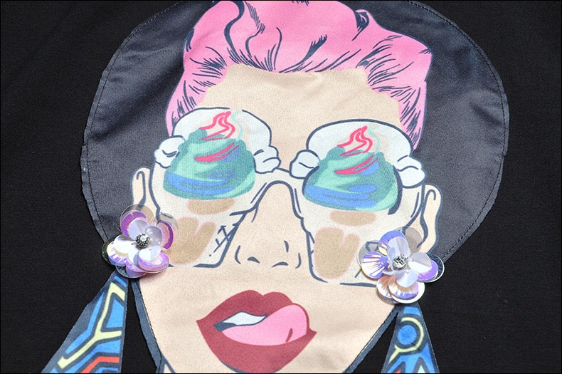 Cool Girl Print T-Shirt Dress