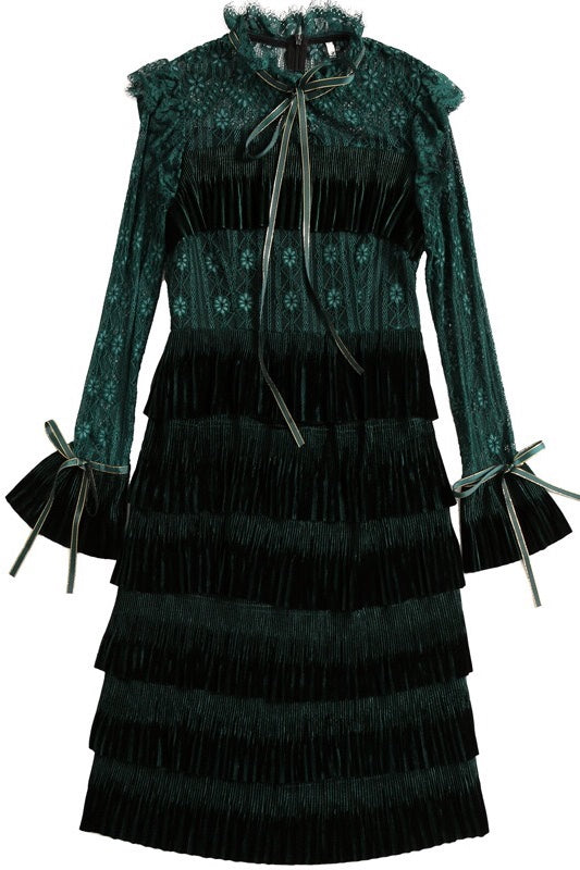 Vintage Layered Lace Dress