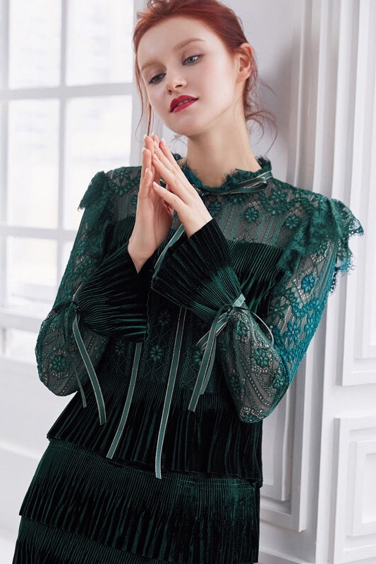 Vintage Layered Lace Dress