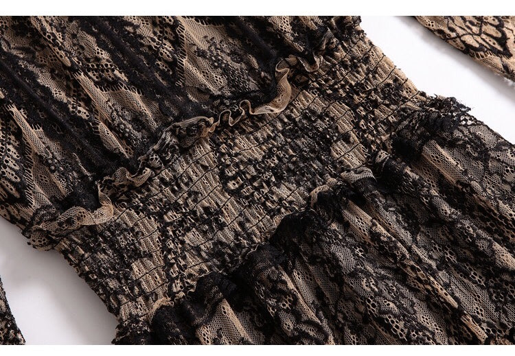 Black Lace Maxi Dress