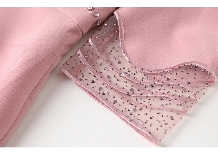 Midi Dress W/ Bead Accents