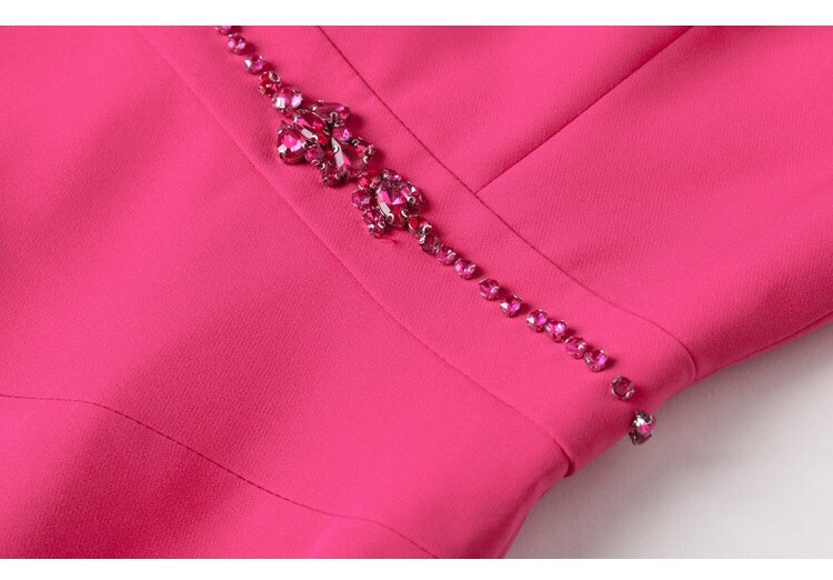 Midi Dress W/ Bead Accents