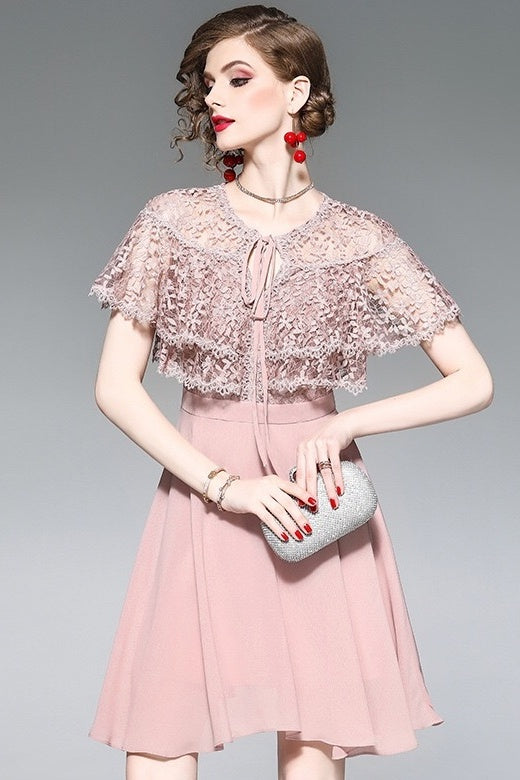 Layered Lace Top Dress