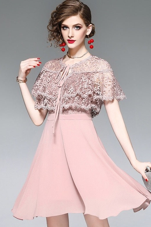 Layered Lace Top Dress