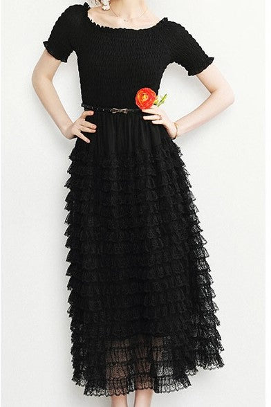 Tiered Ruffle Maxi Dress