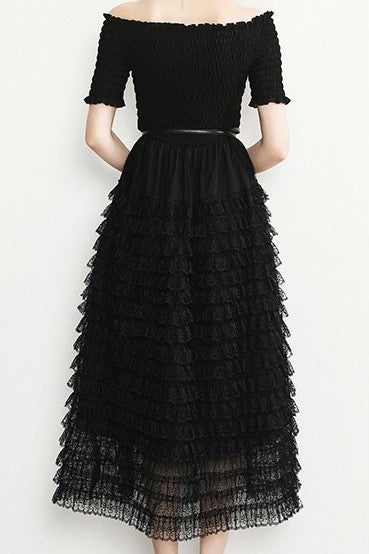 Tiered Ruffle Maxi Dress