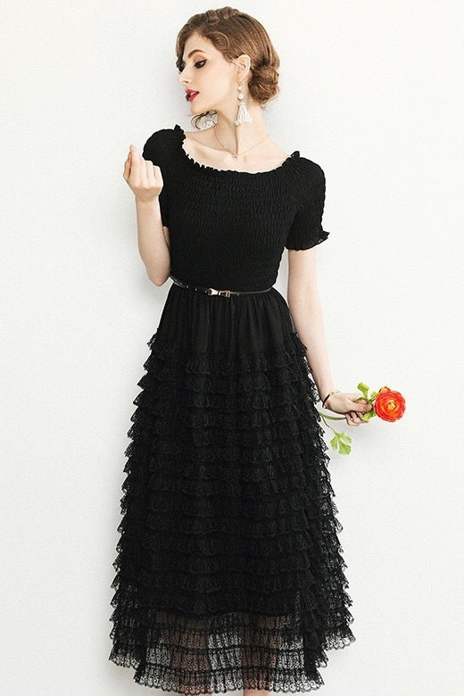 Tiered Ruffle Maxi Dress