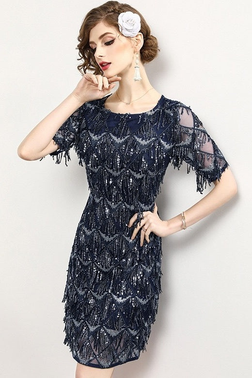 Sequin Tassel Party Dress