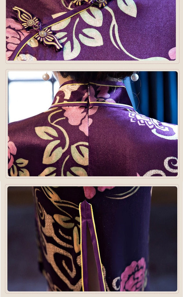 Print Qipao Dress