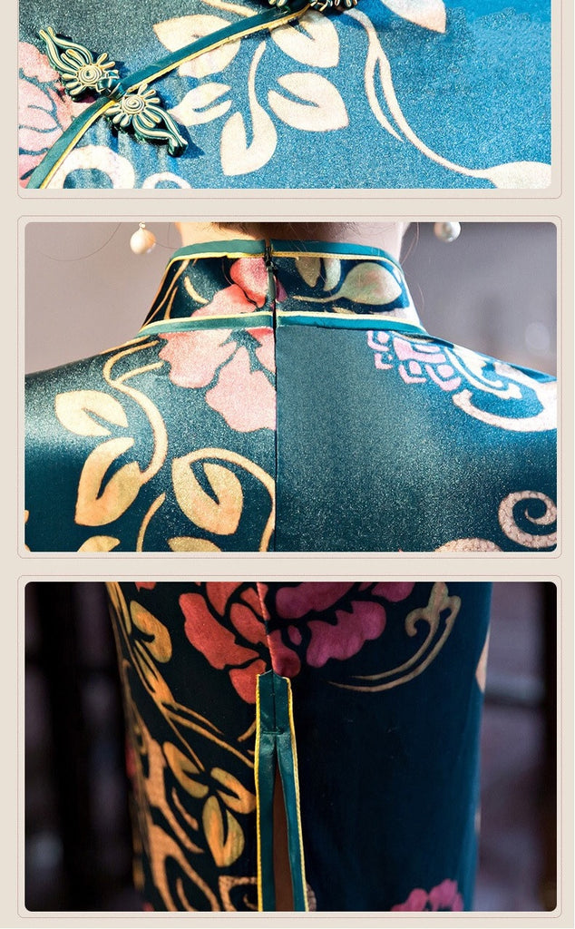 Print Qipao Dress