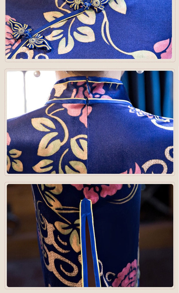 Print Qipao Dress