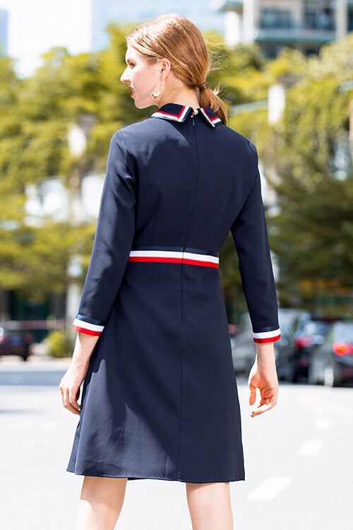 Color Block Midi Dress