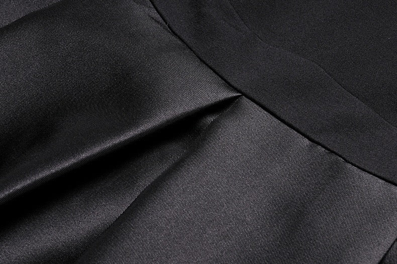 Short Sleeve Black Dress