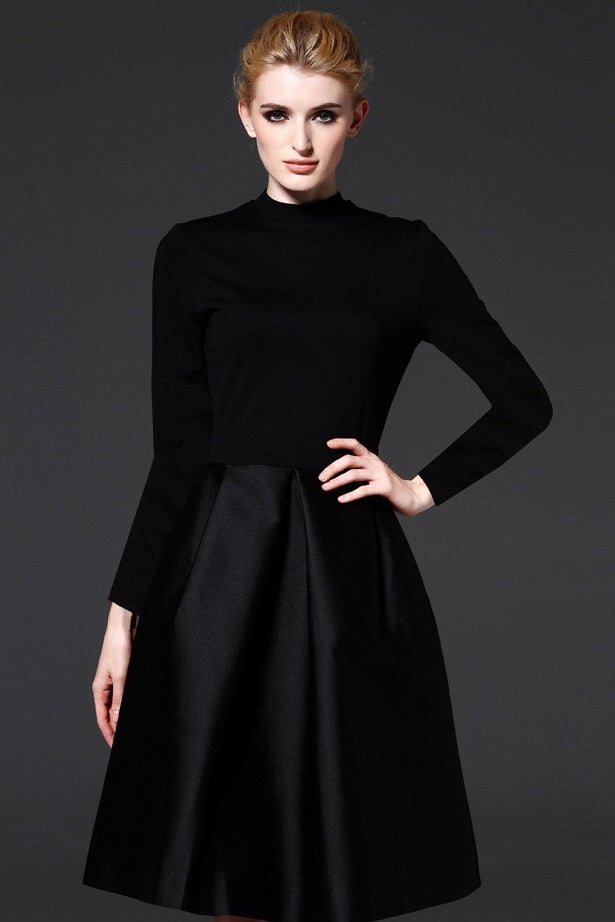 Long Sleeve Black Dress
