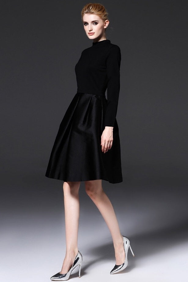 Long Sleeve Black Dress