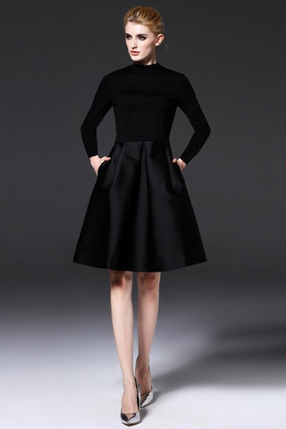 Long Sleeve Black Dress