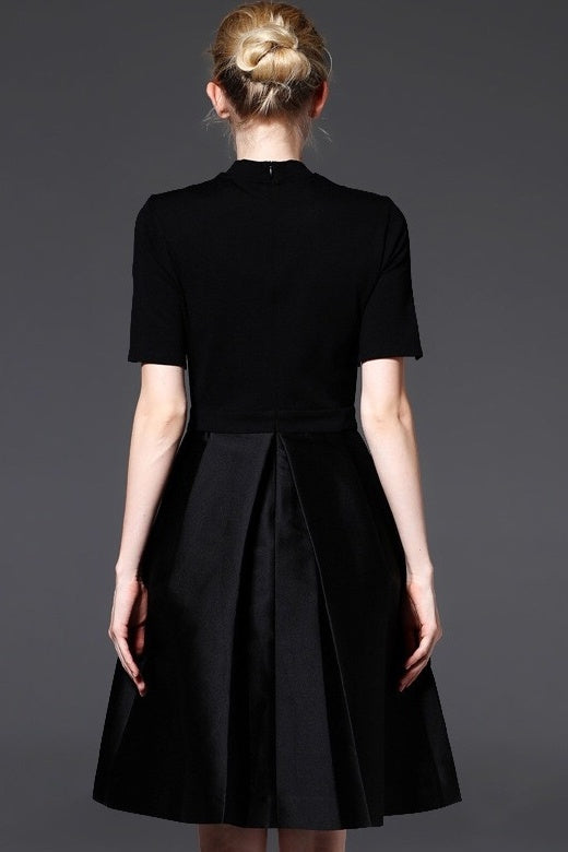 Short Sleeve Black Dress