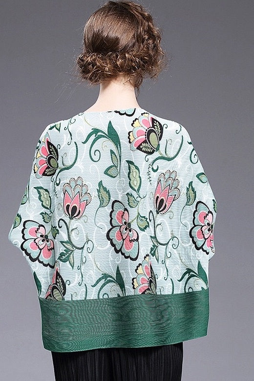 Dolman Sleeve Chiffon Top