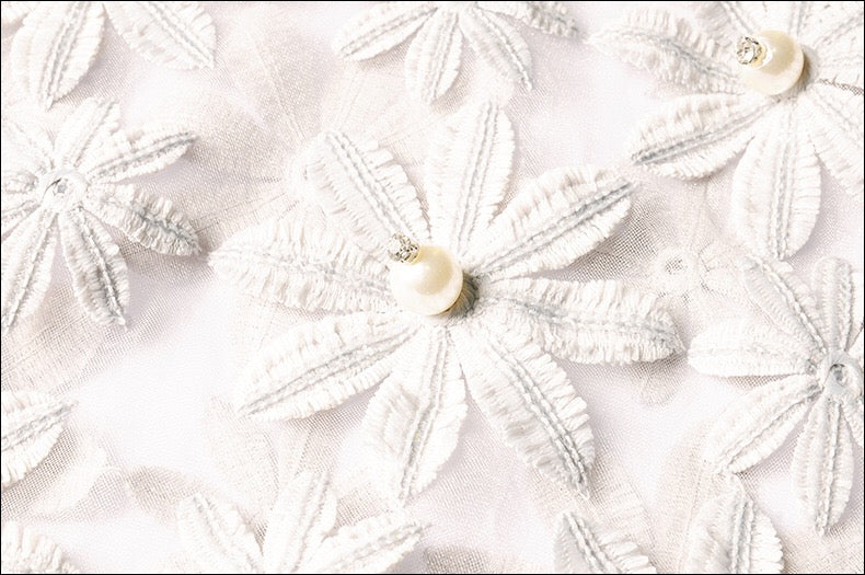 Beaded Floral Lace Top