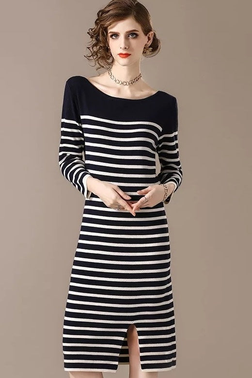 Stripe Sweater Dress