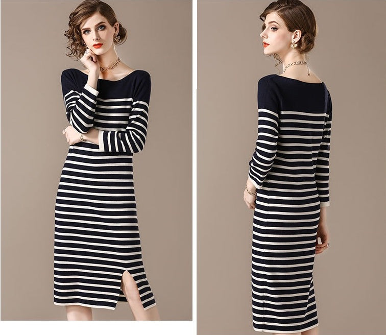 Stripe Sweater Dress