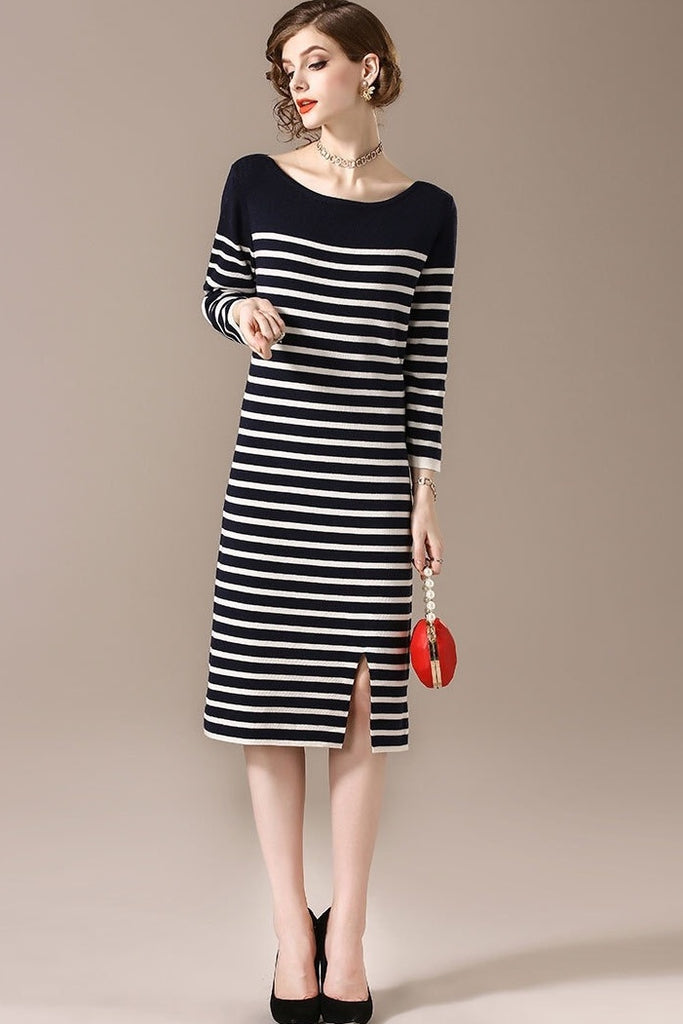 Stripe Sweater Dress