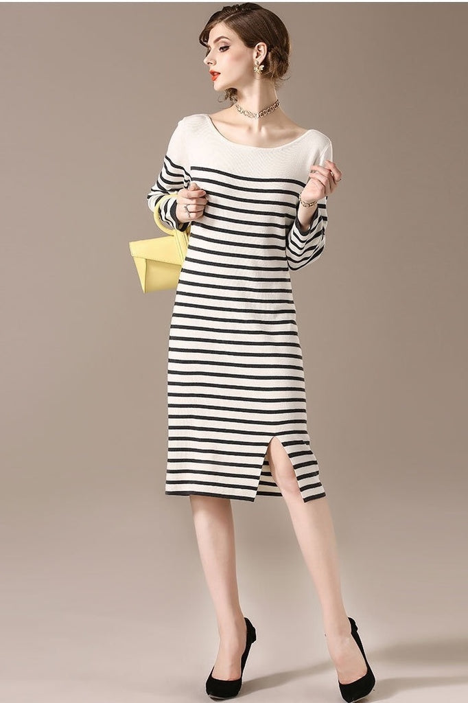 Stripe Sweater Dress