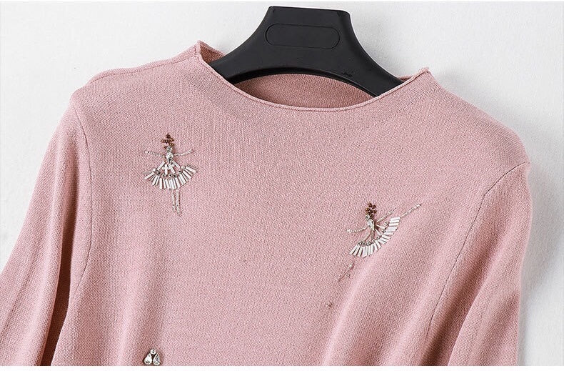 Ballet Girl Beaded Tencel Dress