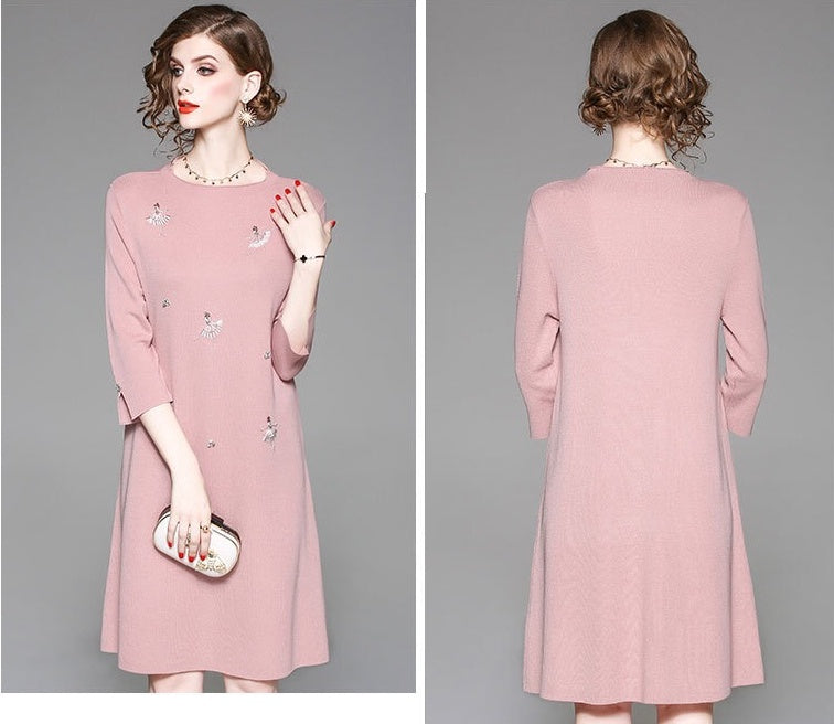 Ballet Girl Beaded Tencel Dress