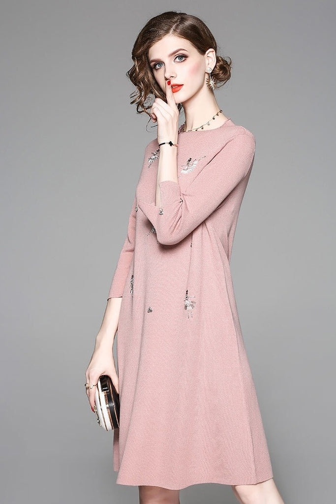 Ballet Girl Beaded Tencel Dress