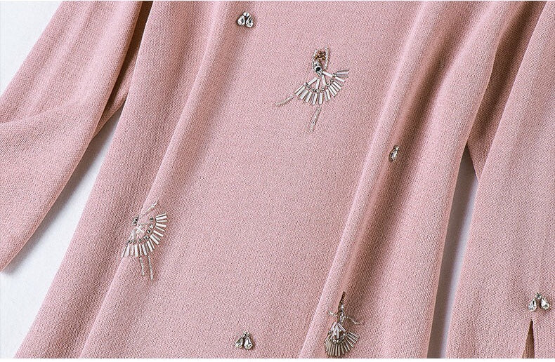 Ballet Girl Beaded Tencel Dress