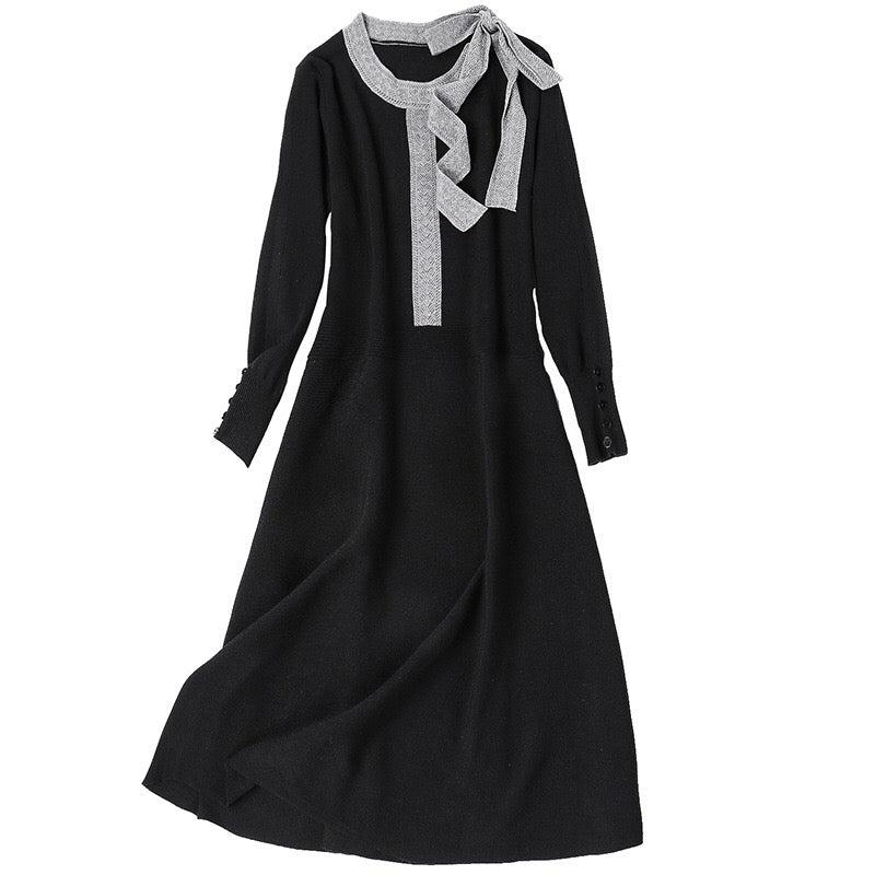 Tencel Dress W/ Shoulder Tie