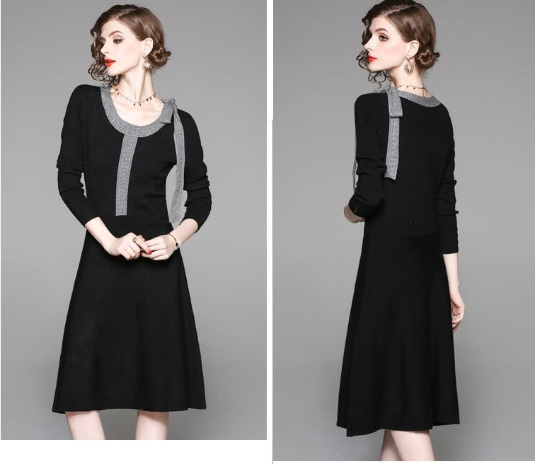 Tencel Dress W/ Shoulder Tie