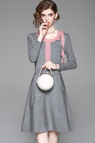 Tencel Dress W/ Shoulder Tie