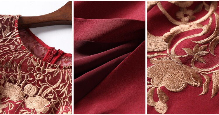 Embroidered Lace Dress