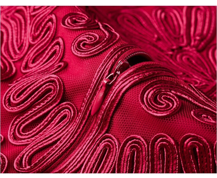 All Embroidered Dress W/ Sequin