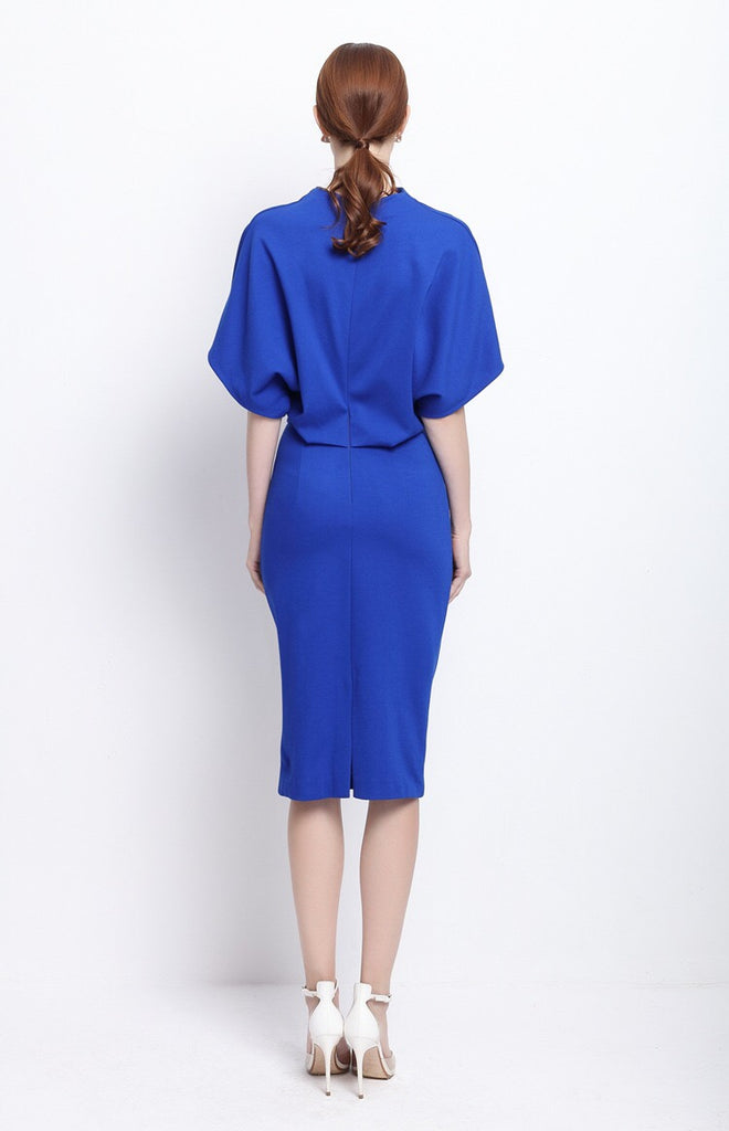 Dolman Sleeve Dress W/ Bead Detail