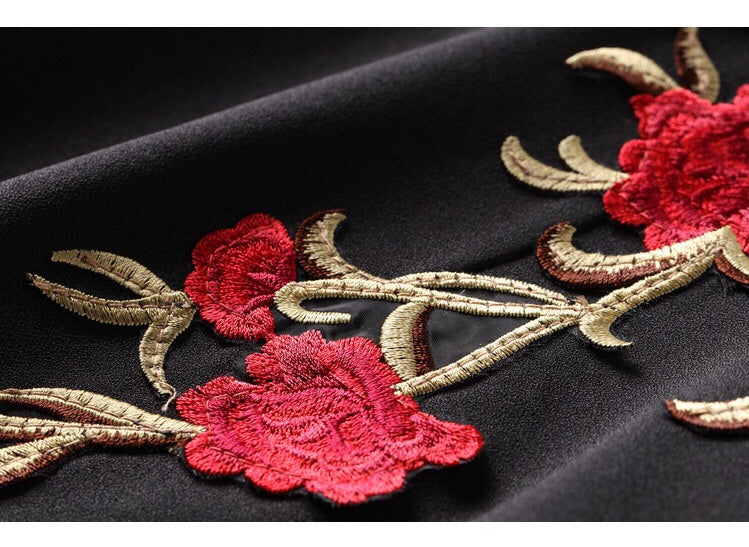 Embroidered Lace Dress